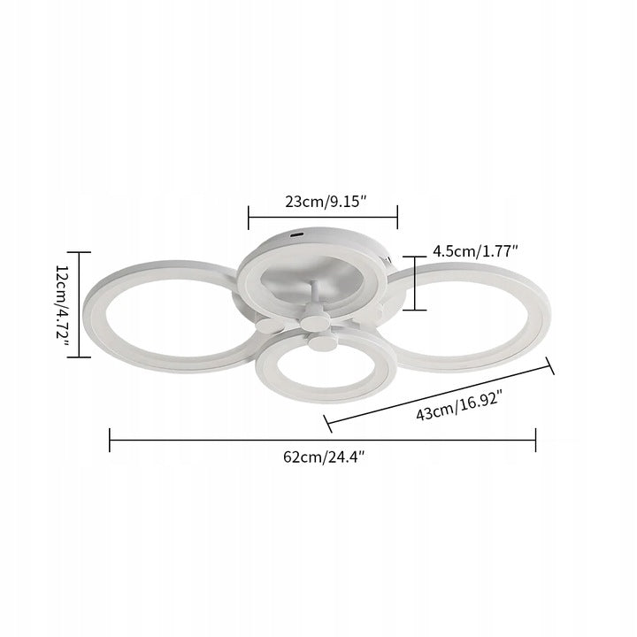 Deckenlampe LED Zyrandol Ring modern 42W